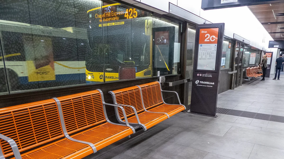 Queen Street Bus Station in Australia