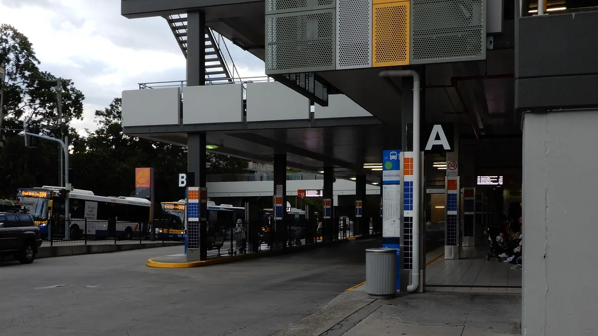 Indooroopilly Bus Station in Australia