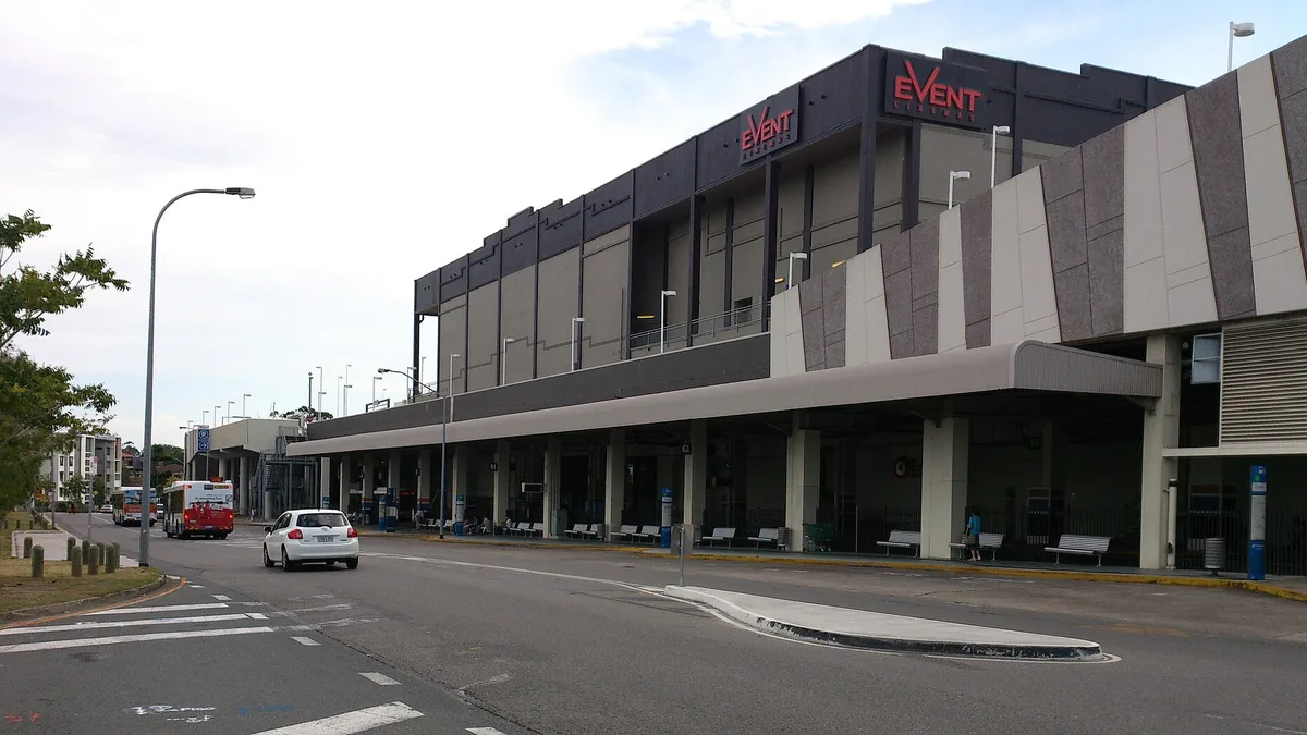 Carindale Bus Station in Australia