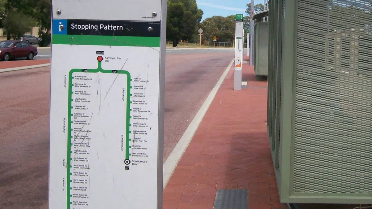 Karrinyup Bus Station in Australia