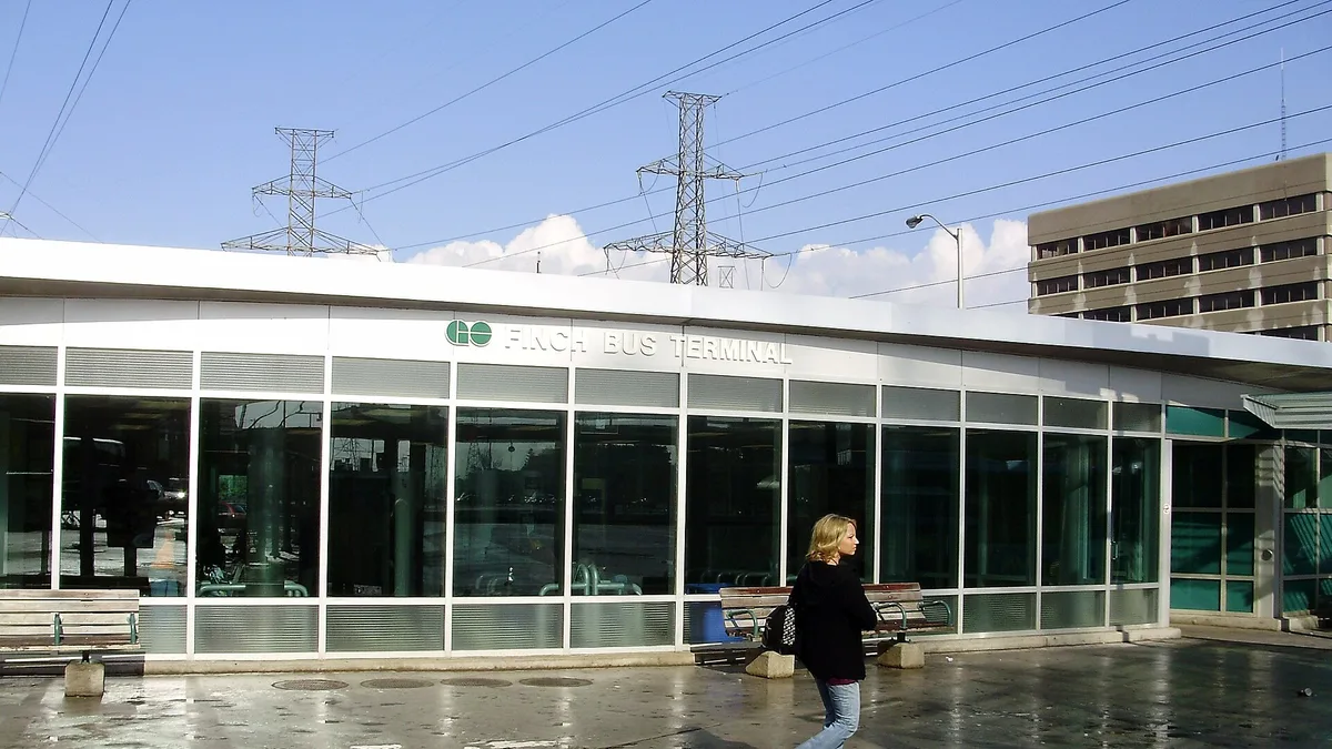 Finch Bus Terminal in Canada