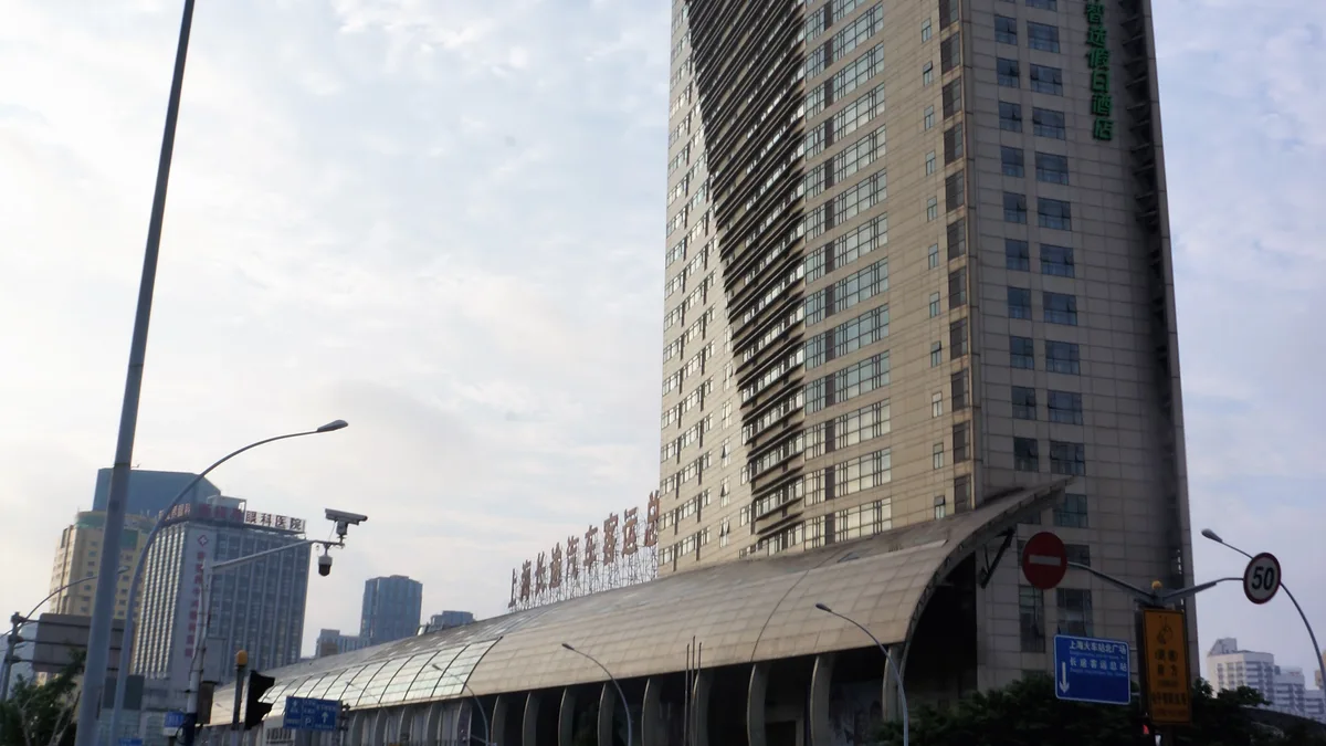 Shanghai Long-Distance Bus Terminal in China