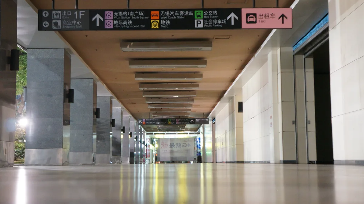 Wuxi Central Bus Station in China