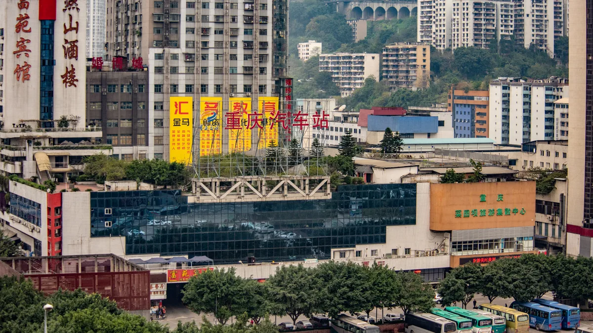 Chongqing Long-Distance Bus Station in China