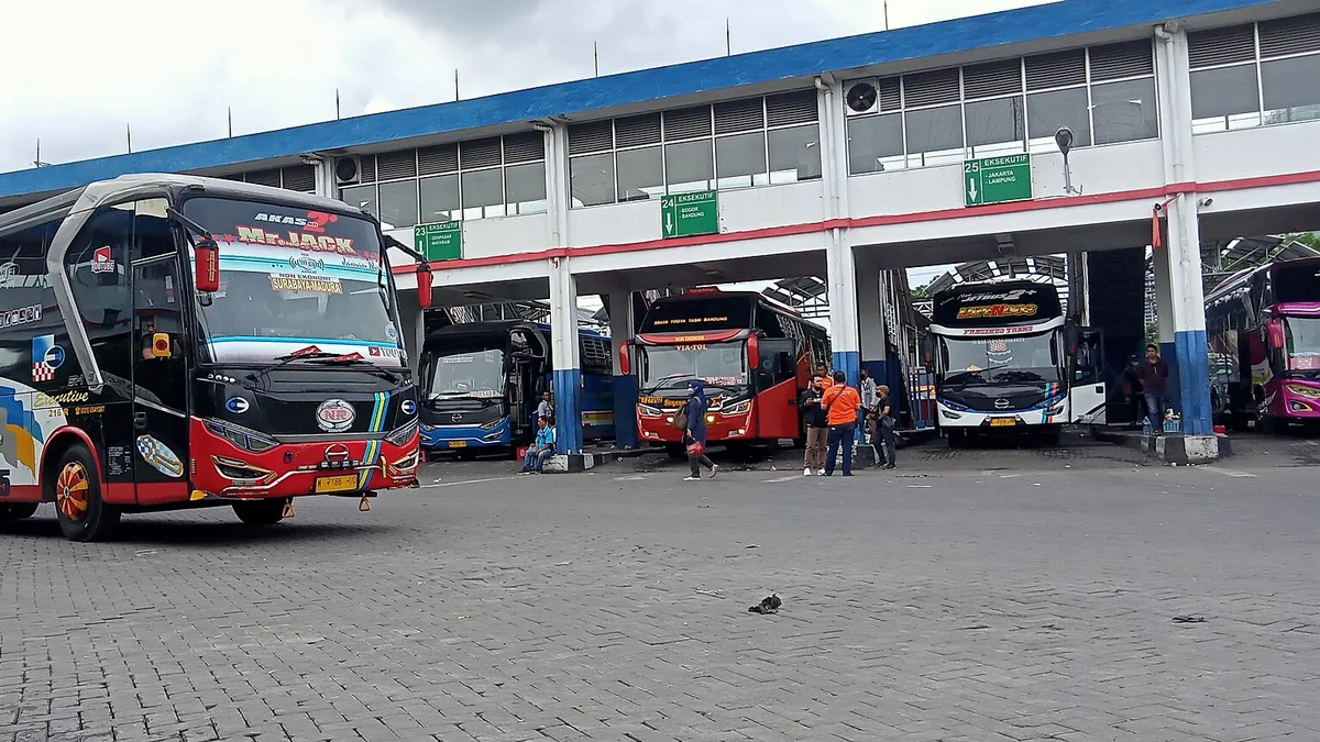 Purabaya Bus Terminal in Indonesia