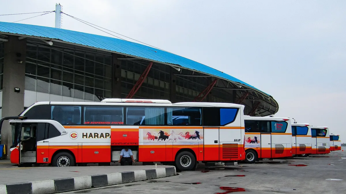 Pulo Gebang Bus Terminal in Indonesia