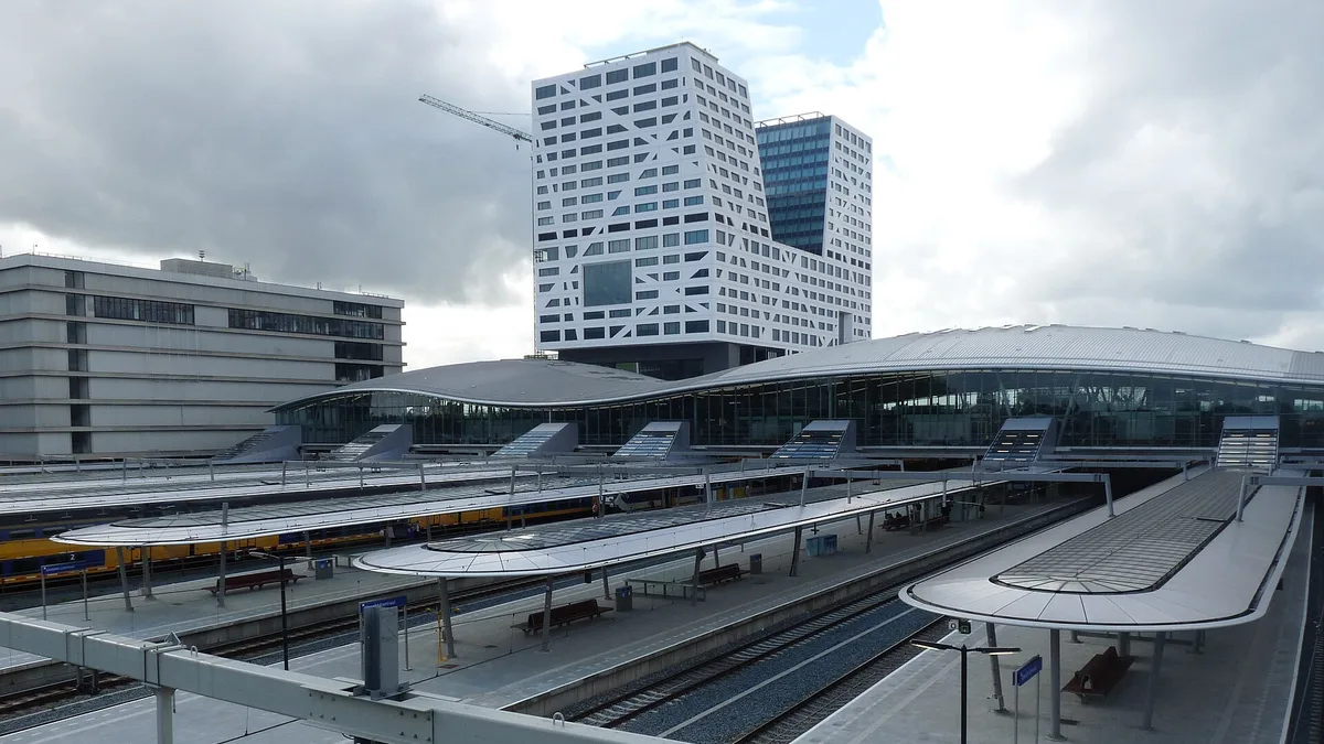 Busstation Utrecht Centraal in Netherlands