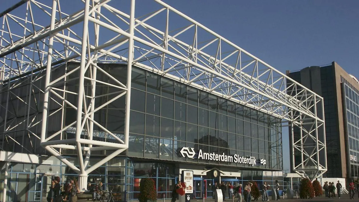 Busstation Amsterdam Sloterdijk in Netherlands