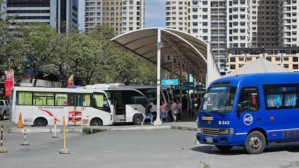 Araneta City Bus Port in Philippines