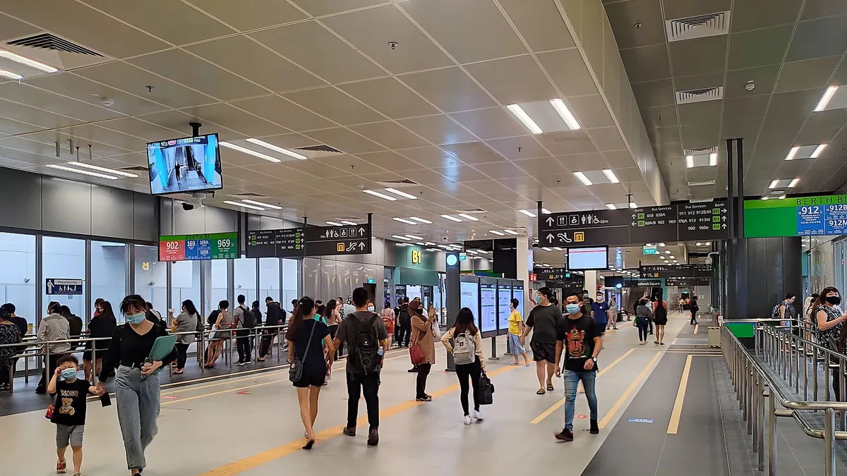 Woodlands Bus Interchange in Singapore