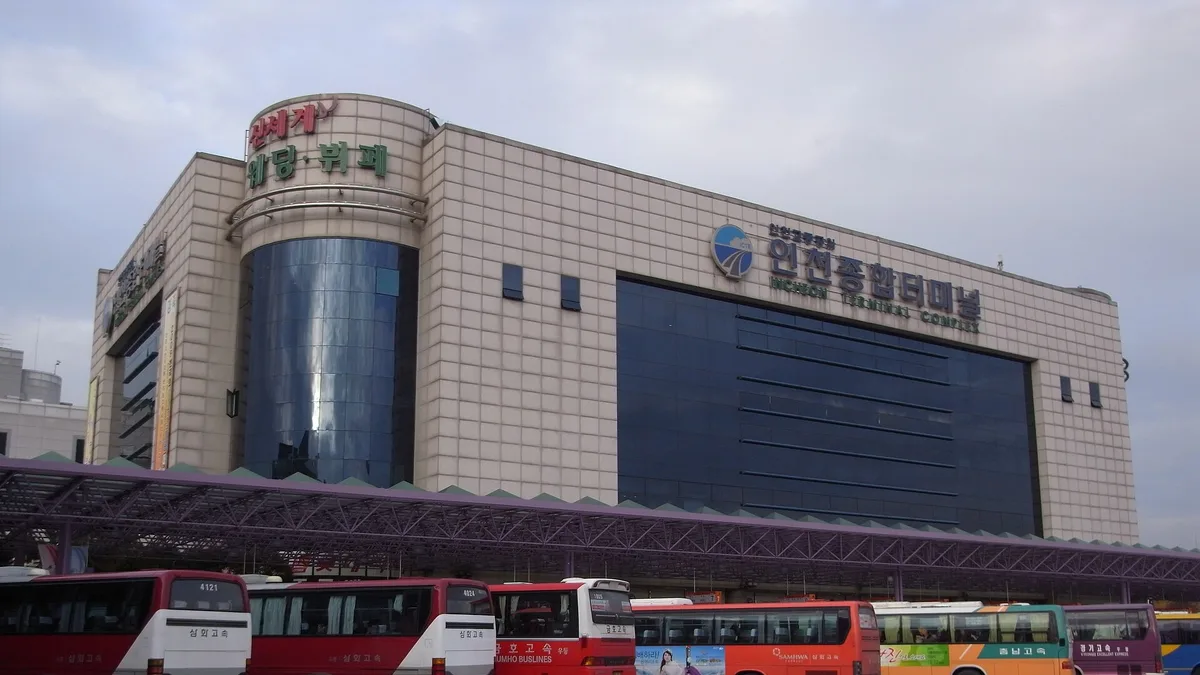 Incheon Bus Terminal in South Korea