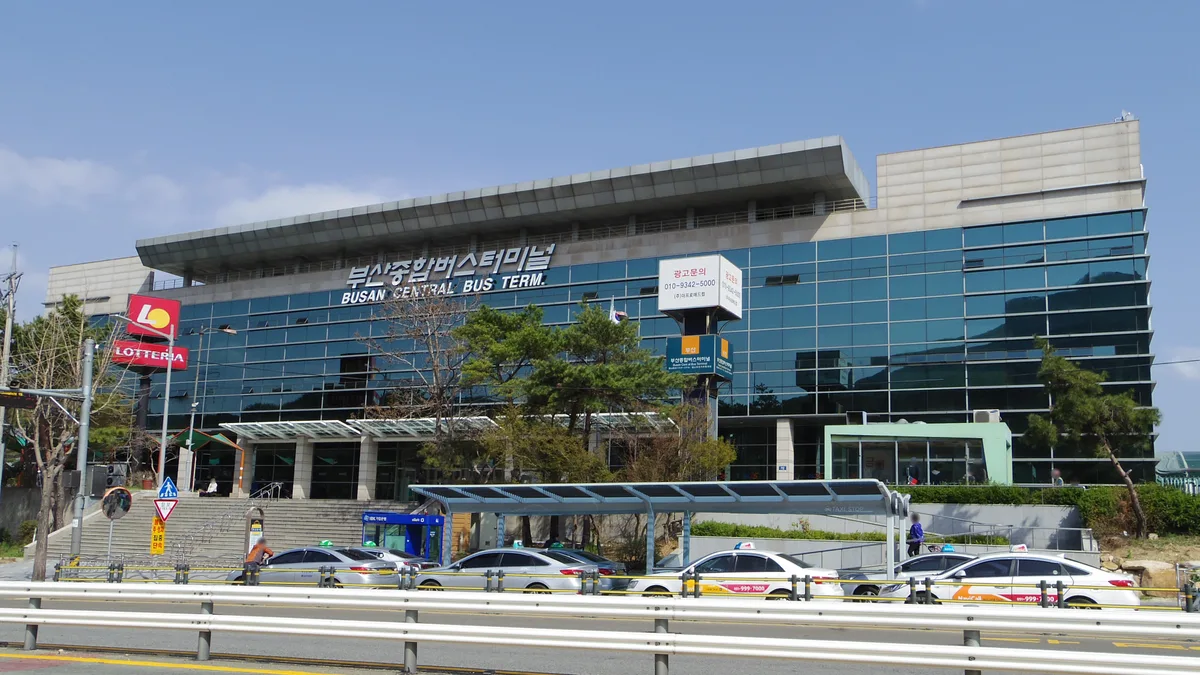 Busan Central Bus Terminal in South Korea