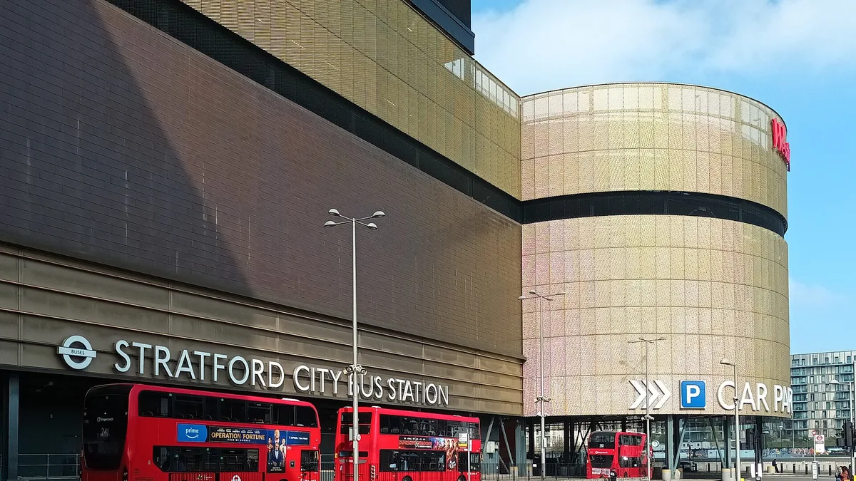 Stratford City Bus Station in United Kingdom