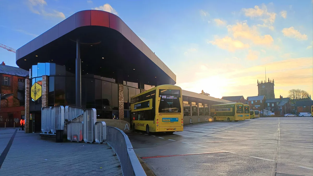 Wigan Bus Station in United Kingdom