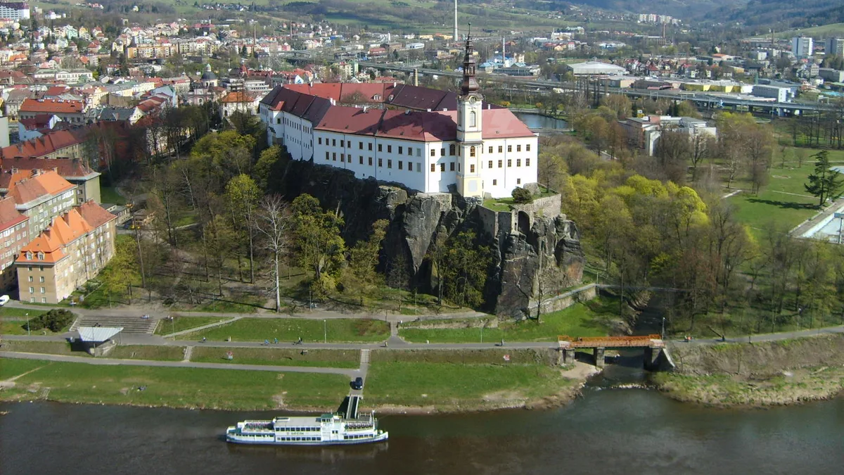 Děčín Castle in Czech Republic