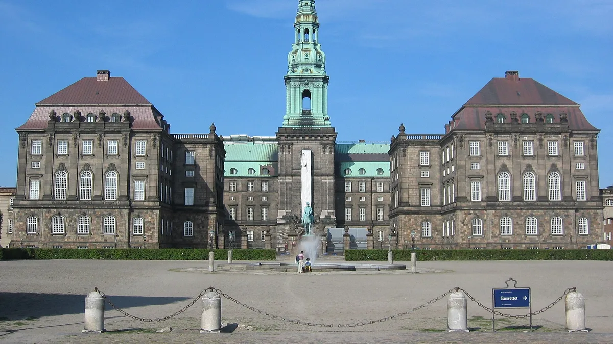 Christiansborg Palace in Denmark
