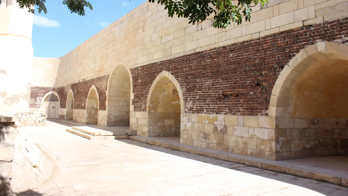Qaitbay Citadel in Rosetta in Egypt