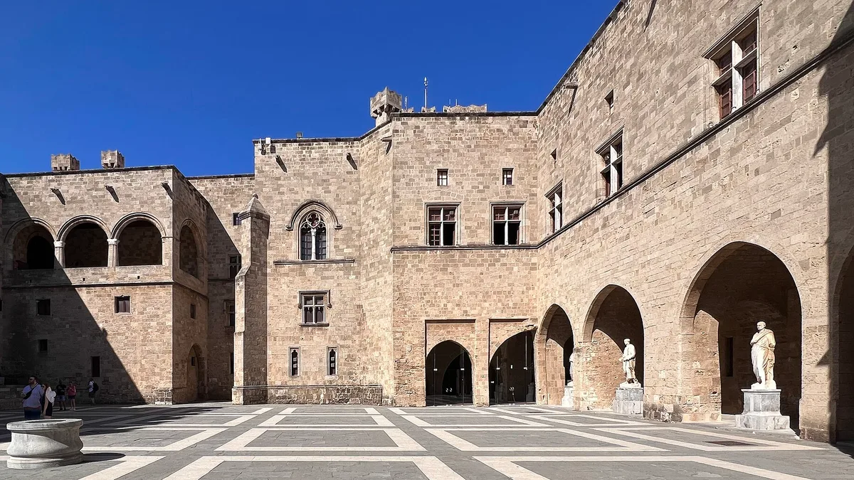 Palace of the Grand Master of the Knights of Rhodes in Greece