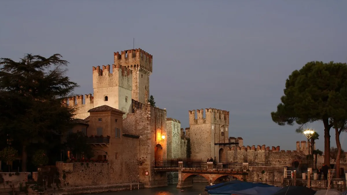 Castello Scaligero di Sirmione in Italy