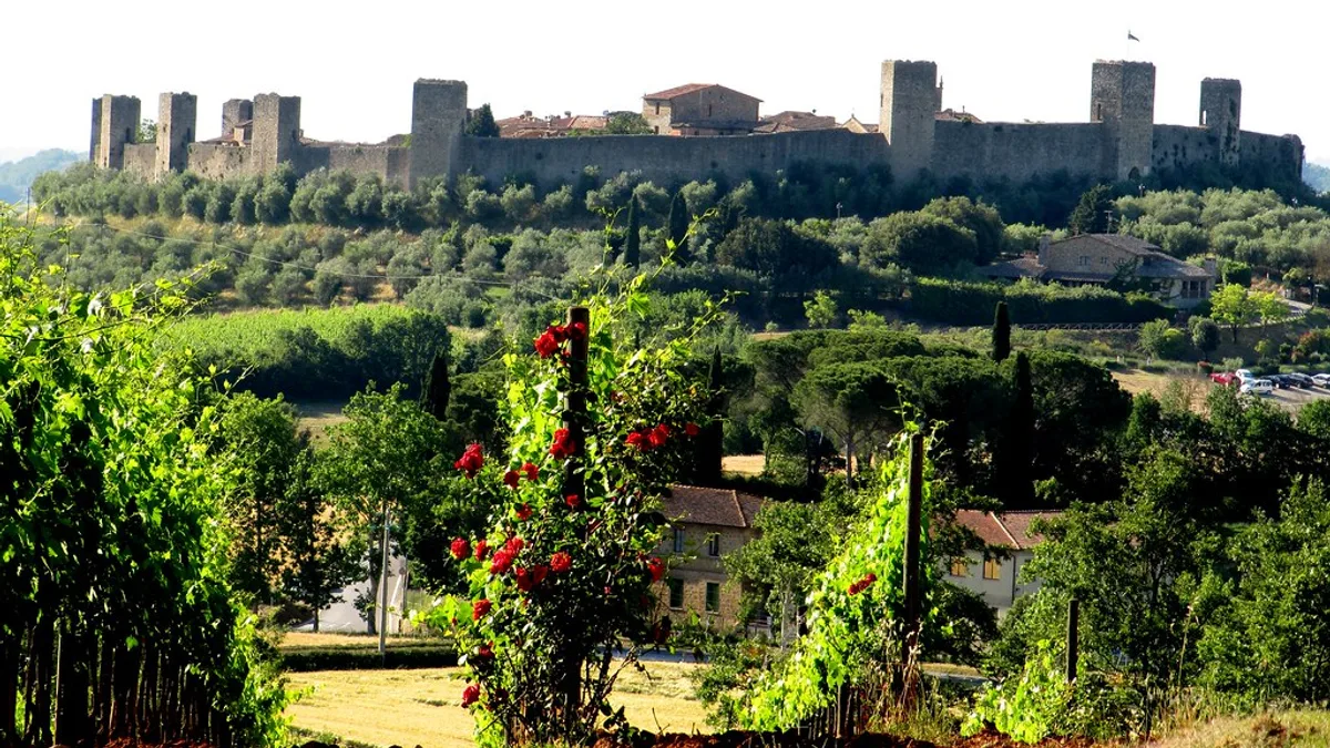 Castello di Monteriggioni in Italy