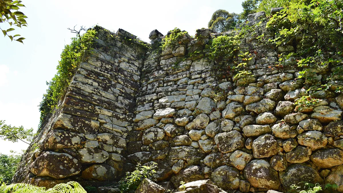 Kaneda Castle Ruins in Japan