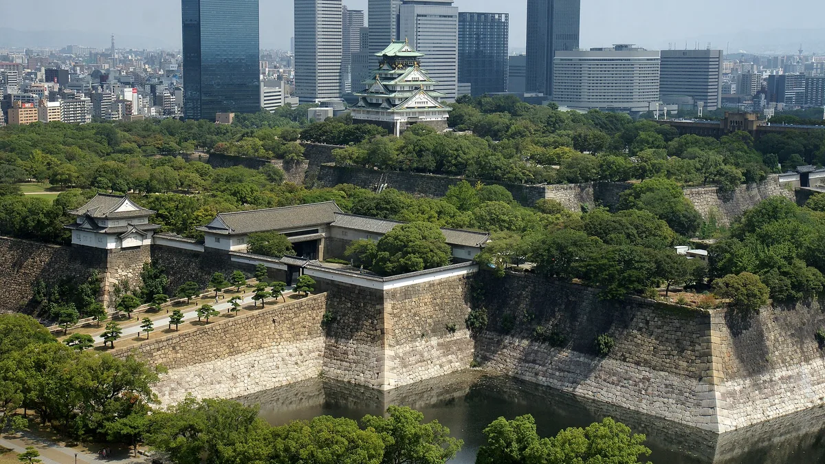 Osaka Castle in Japan