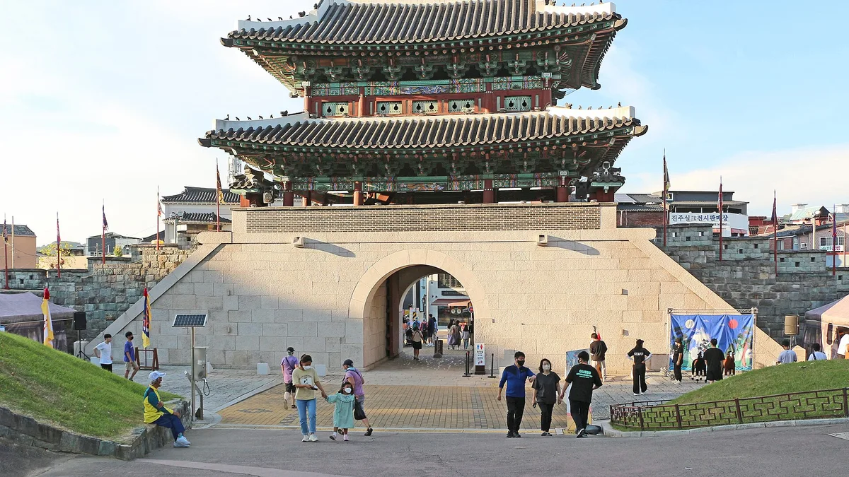 Jinjuseong Fortress in South Korea