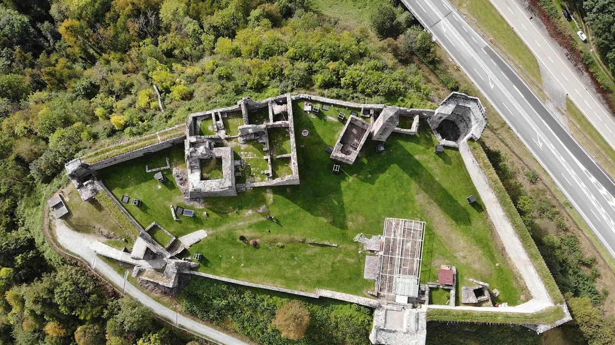 Mesocco Castle in Switzerland