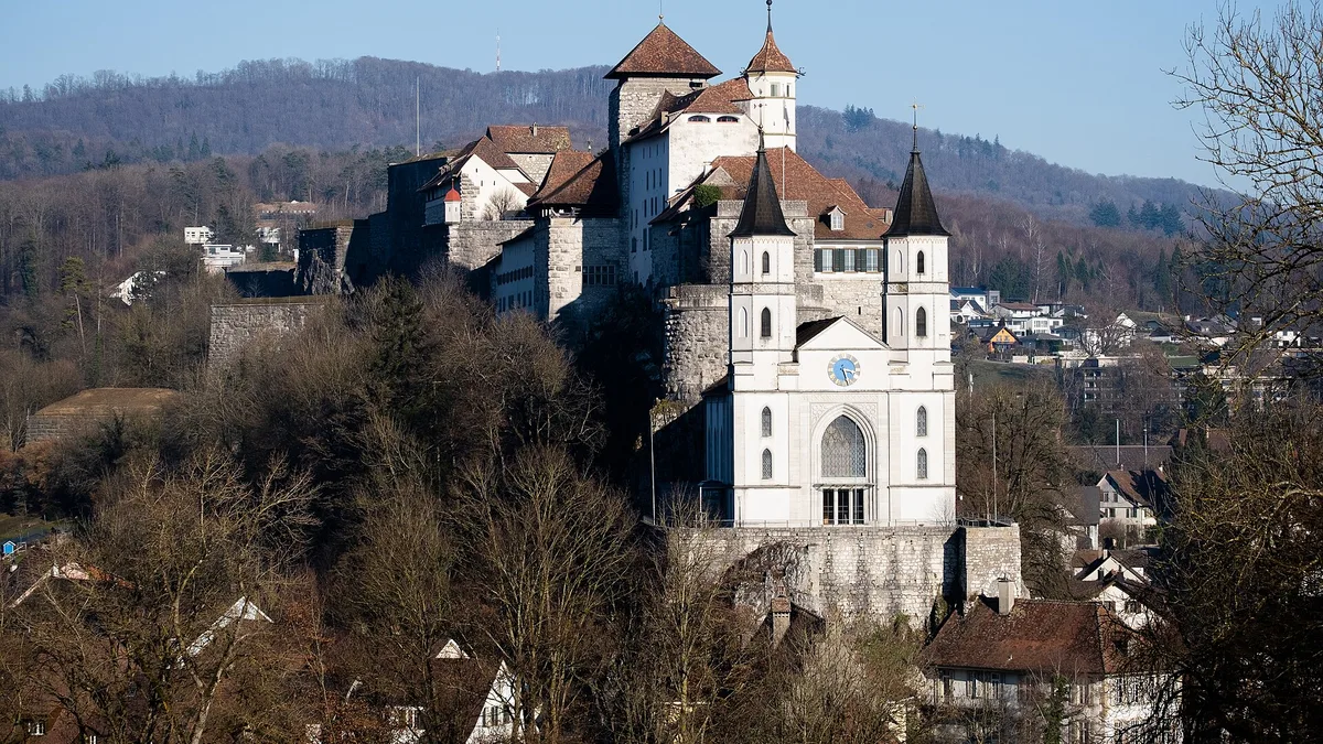 Aarburg Castle in Switzerland
