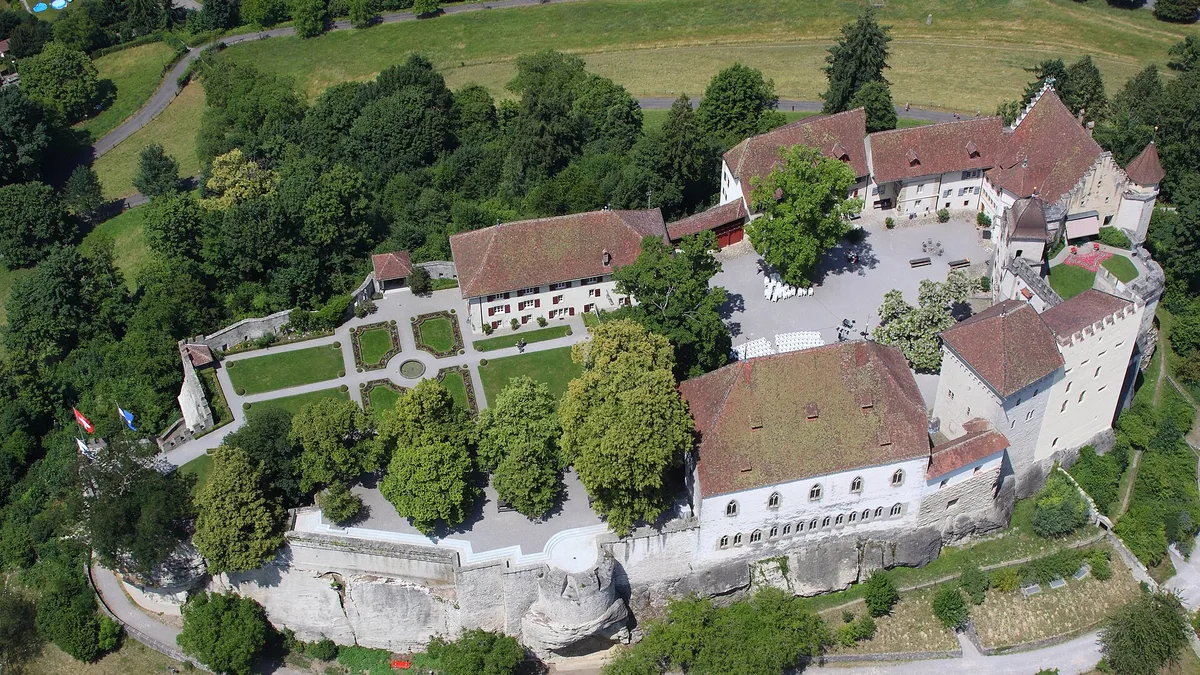 Lenzburg Castle in Switzerland