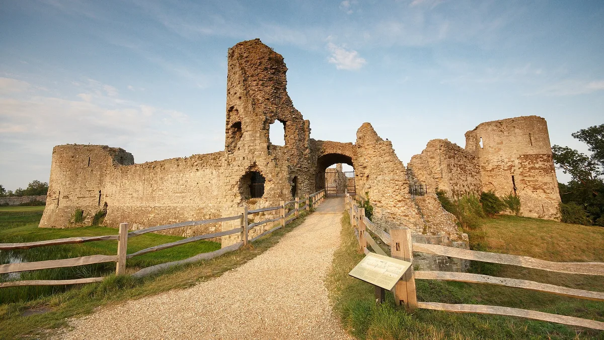 Pevensey Castle in United Kingdom