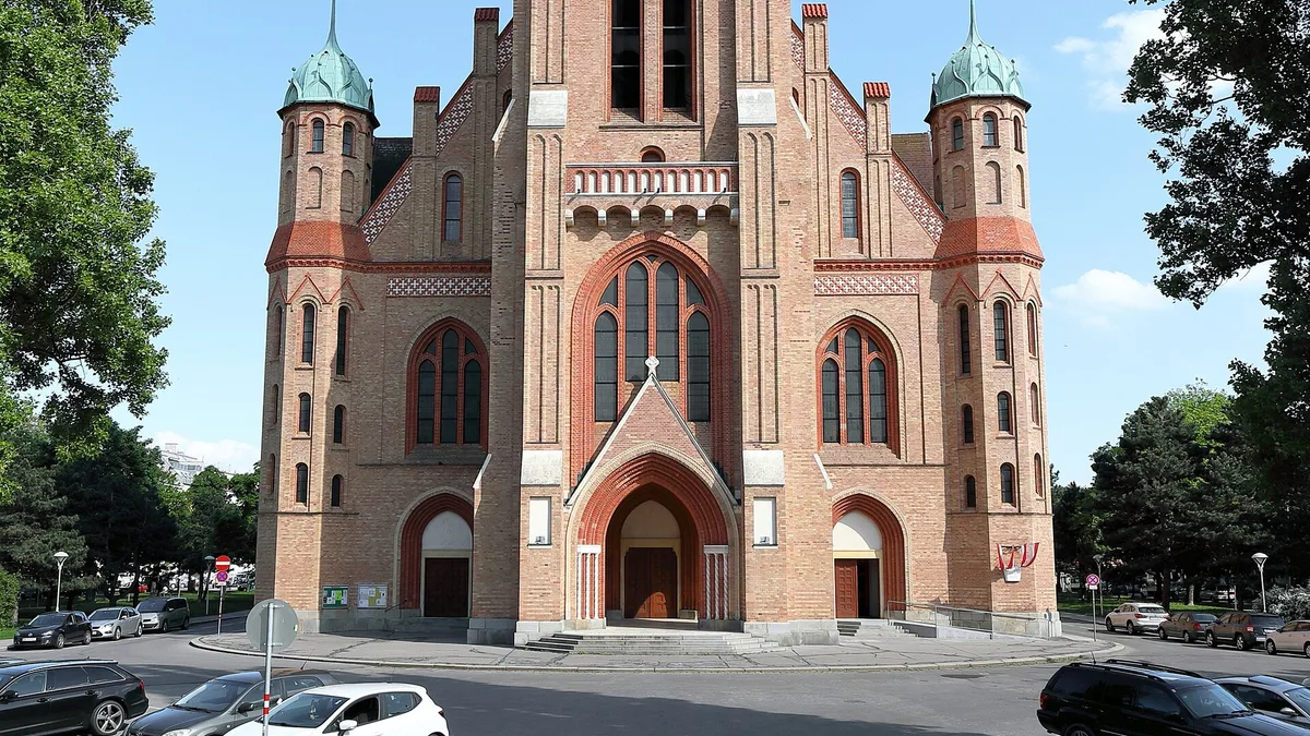 Donaufeld Parish Church in Austria