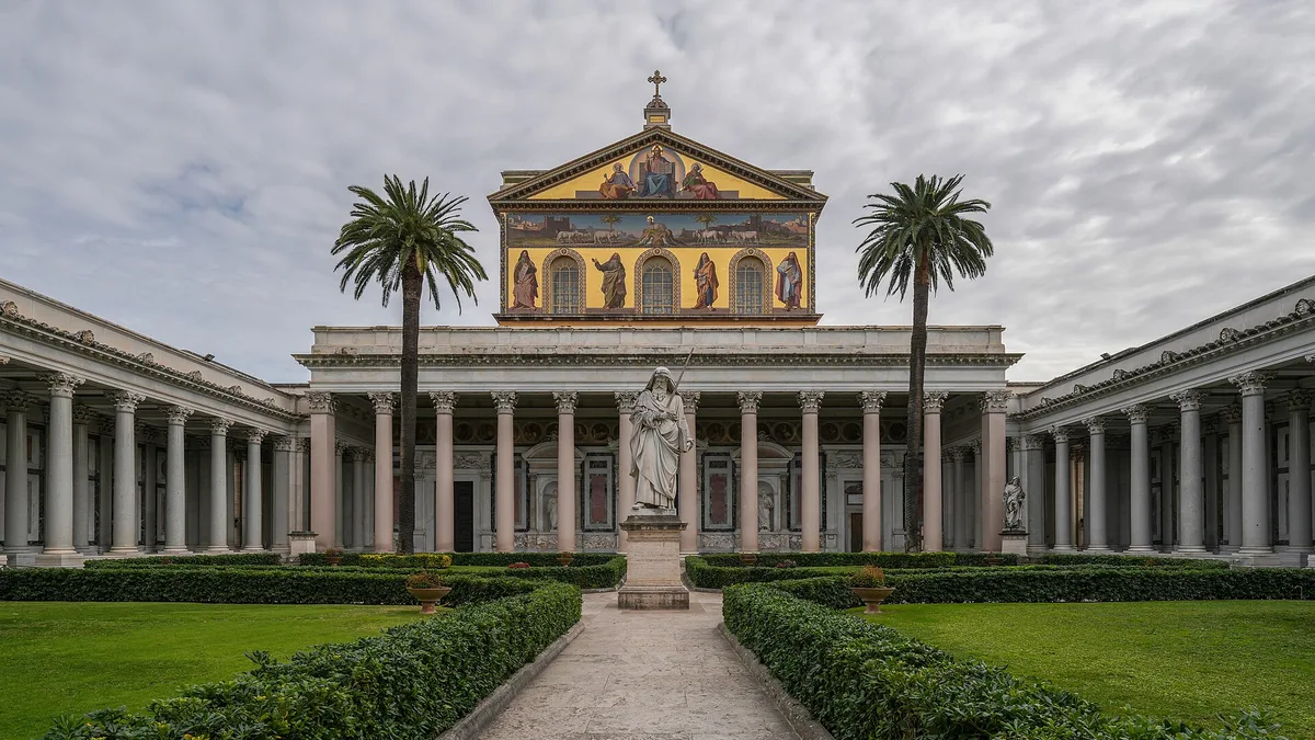 Basilica of Saint Paul Outside the Walls in Italy