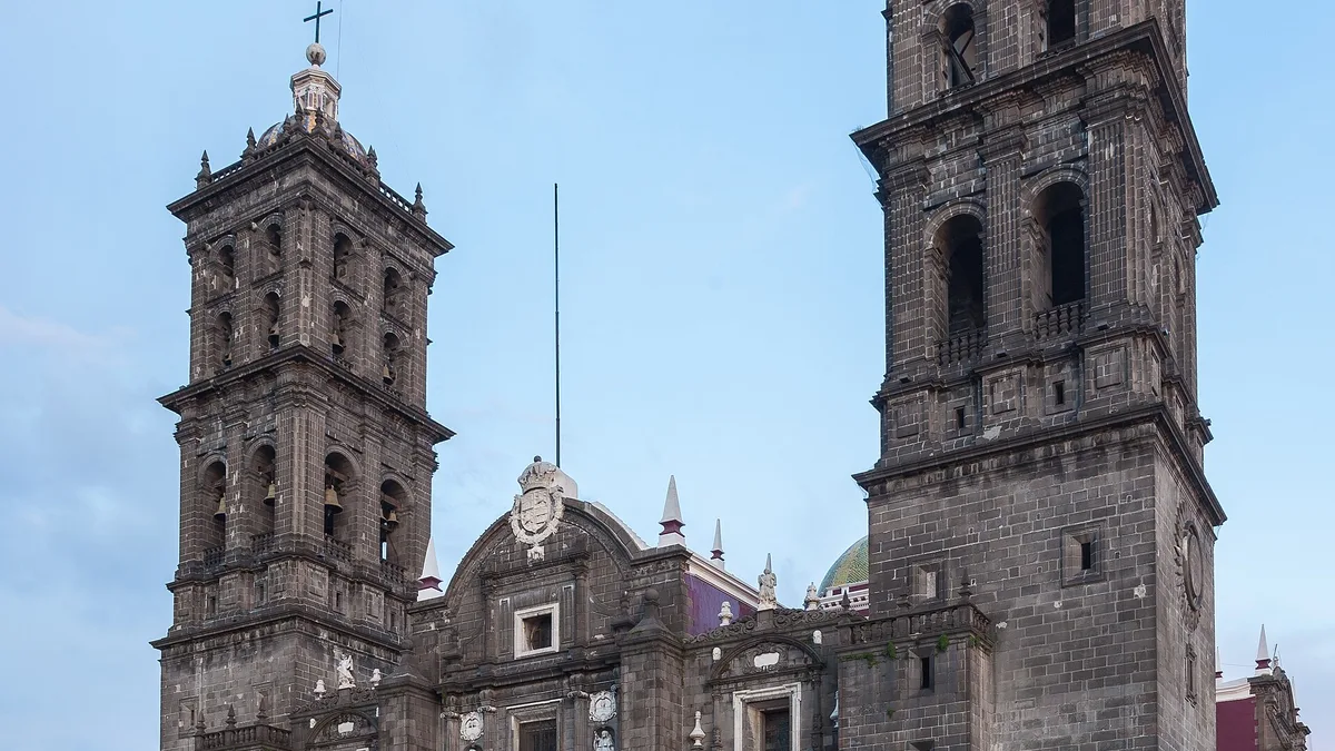 Puebla Cathedral in Mexico