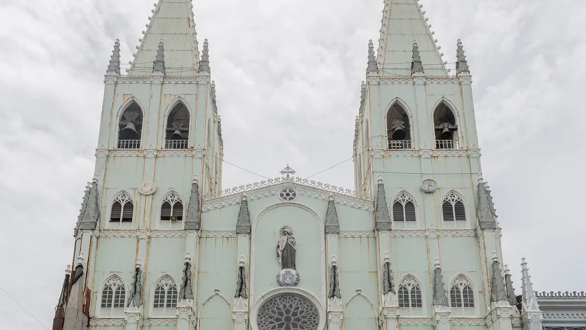 San Sebastian Church in Philippines