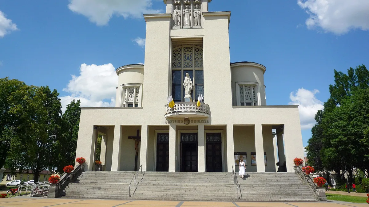 Basilica of the Immaculate Virgin Mary in Niepokalanów in Poland