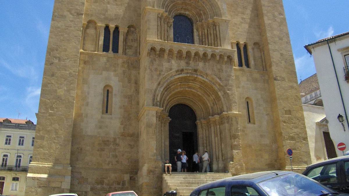 Old Cathedral of Coimbra in Portugal