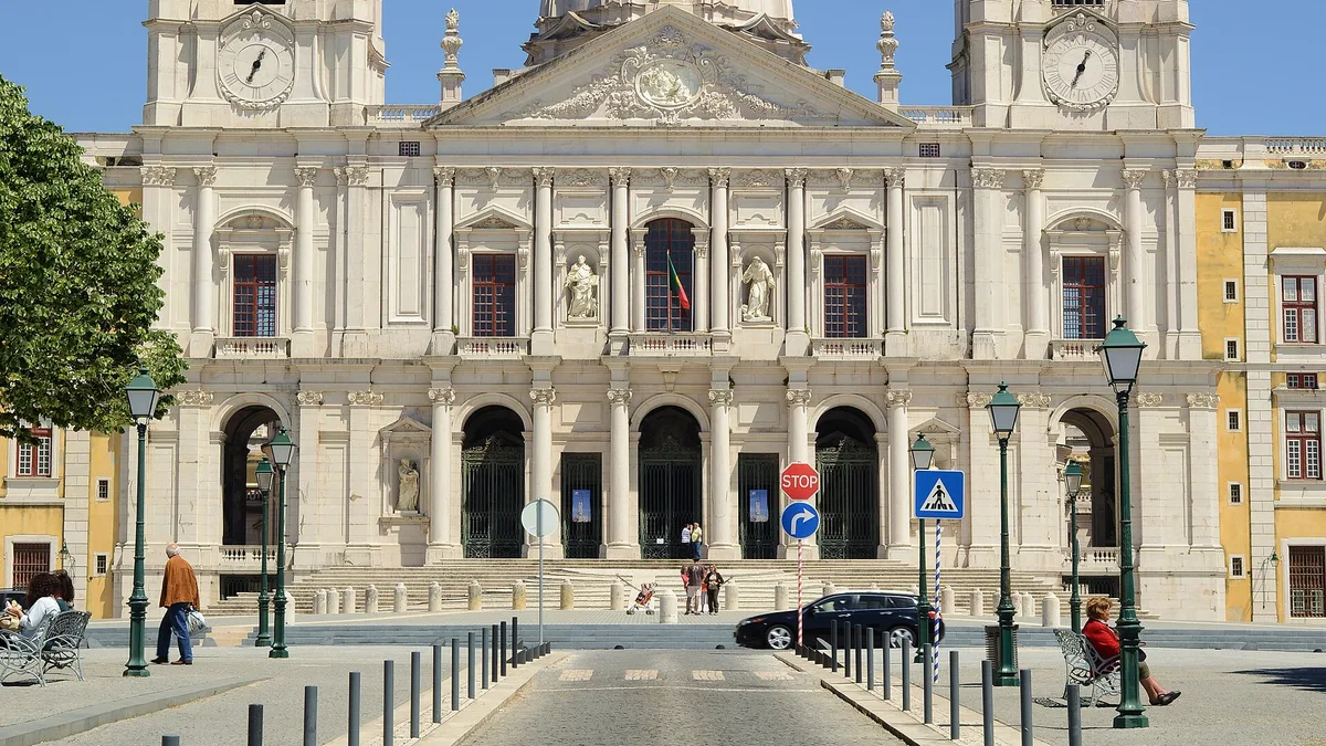 Basilica of Mafra in Portugal