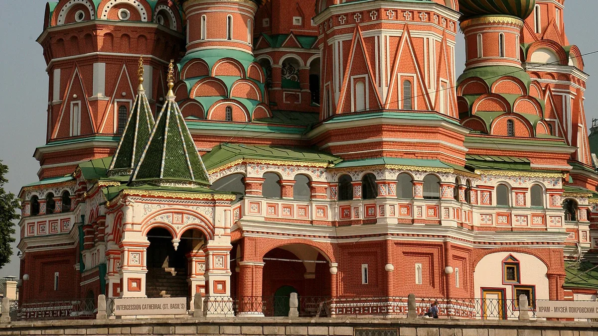 Saint Basil's Cathedral in Russia