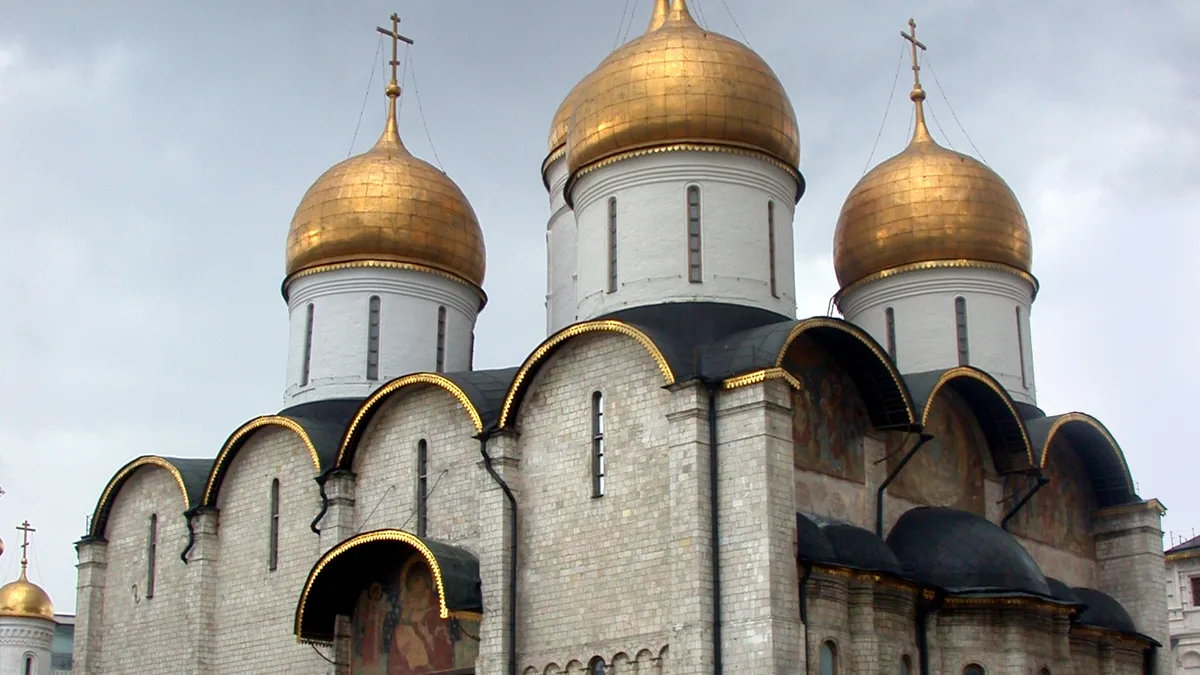 Dormition Cathedral of the Moscow Kremlin in Russia
