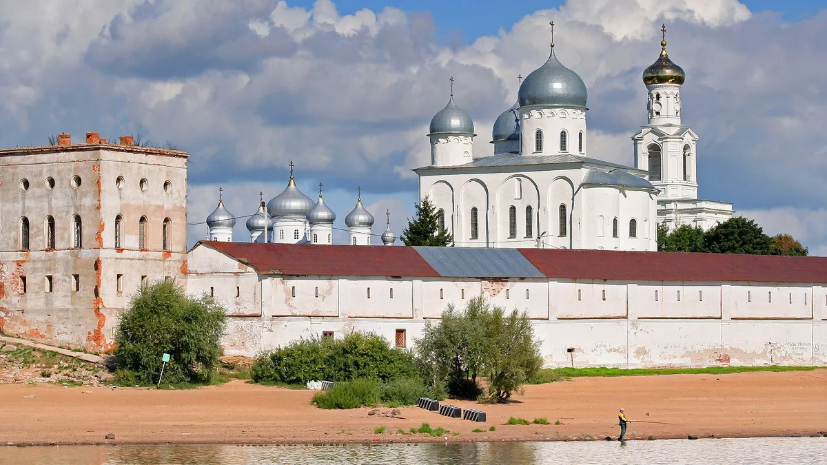 Saint George's Cathedral at Yuriev Monastery in Russia