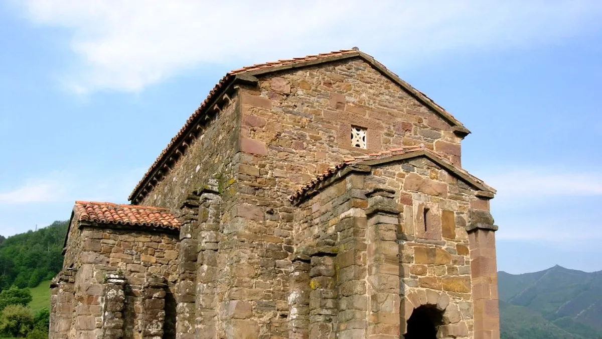 Church of Santa Cristina de Lena in Spain