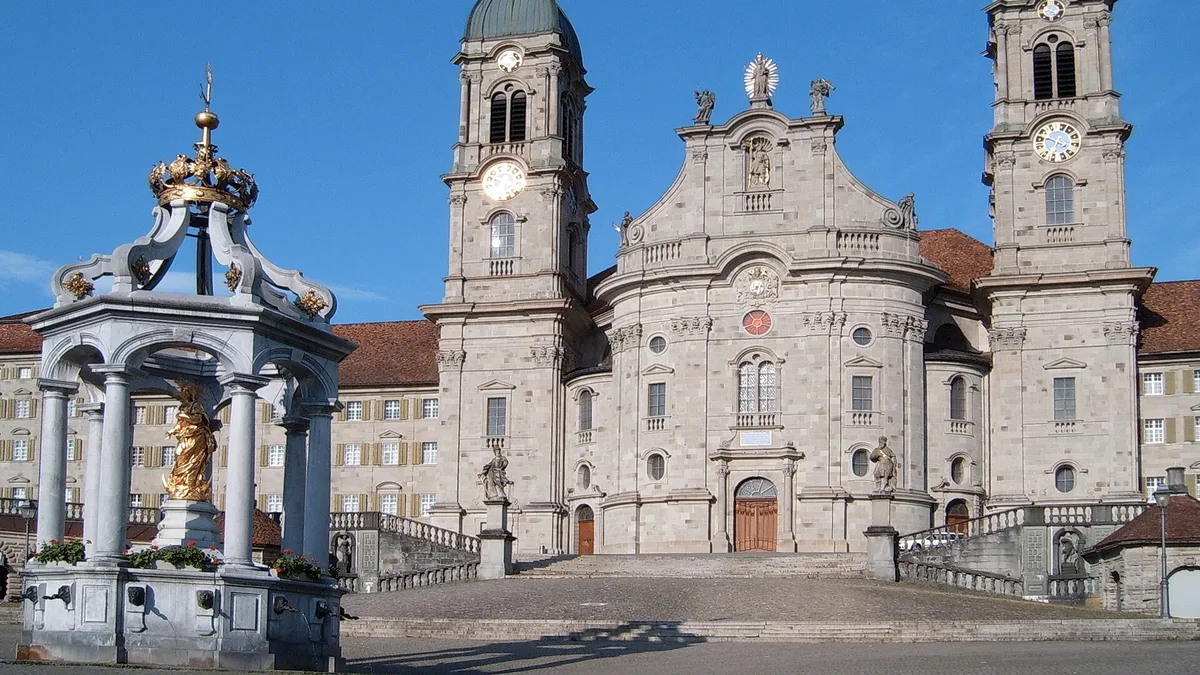 Einsiedeln Abbey in Switzerland