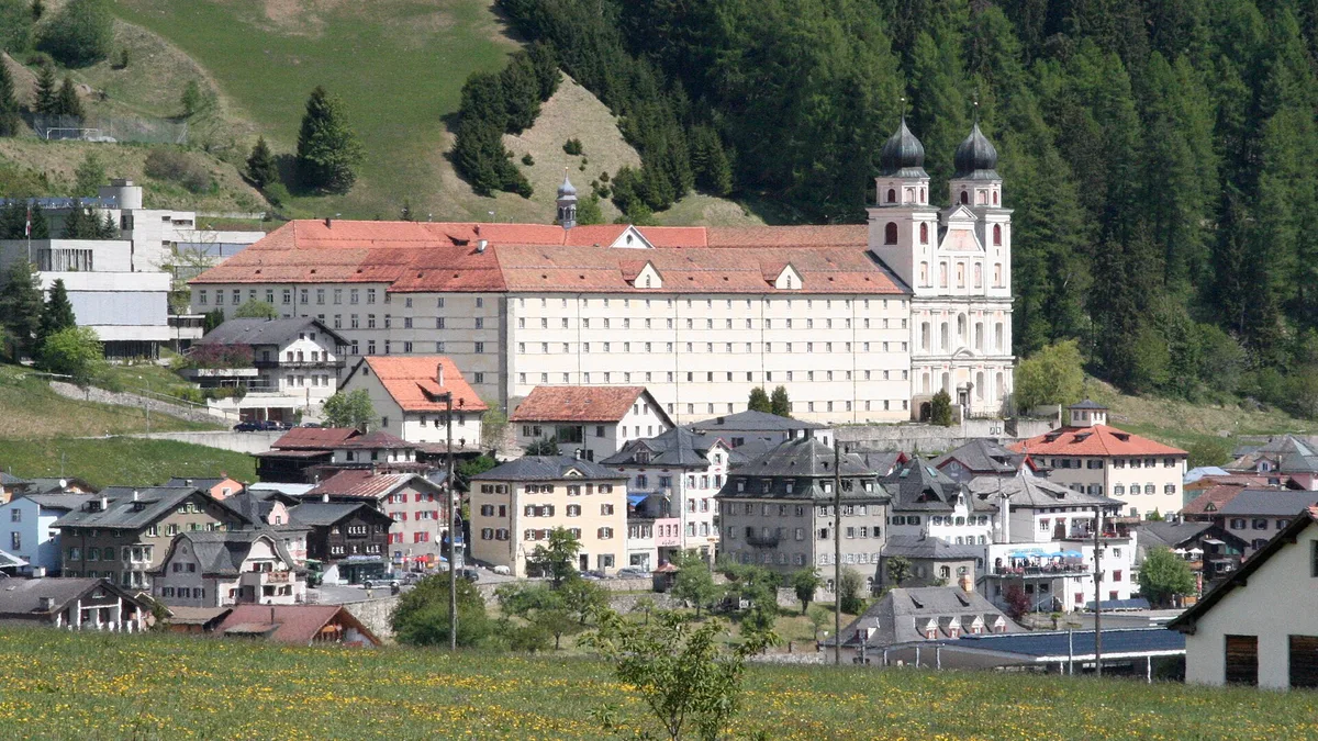 Disentis Abbey in Switzerland