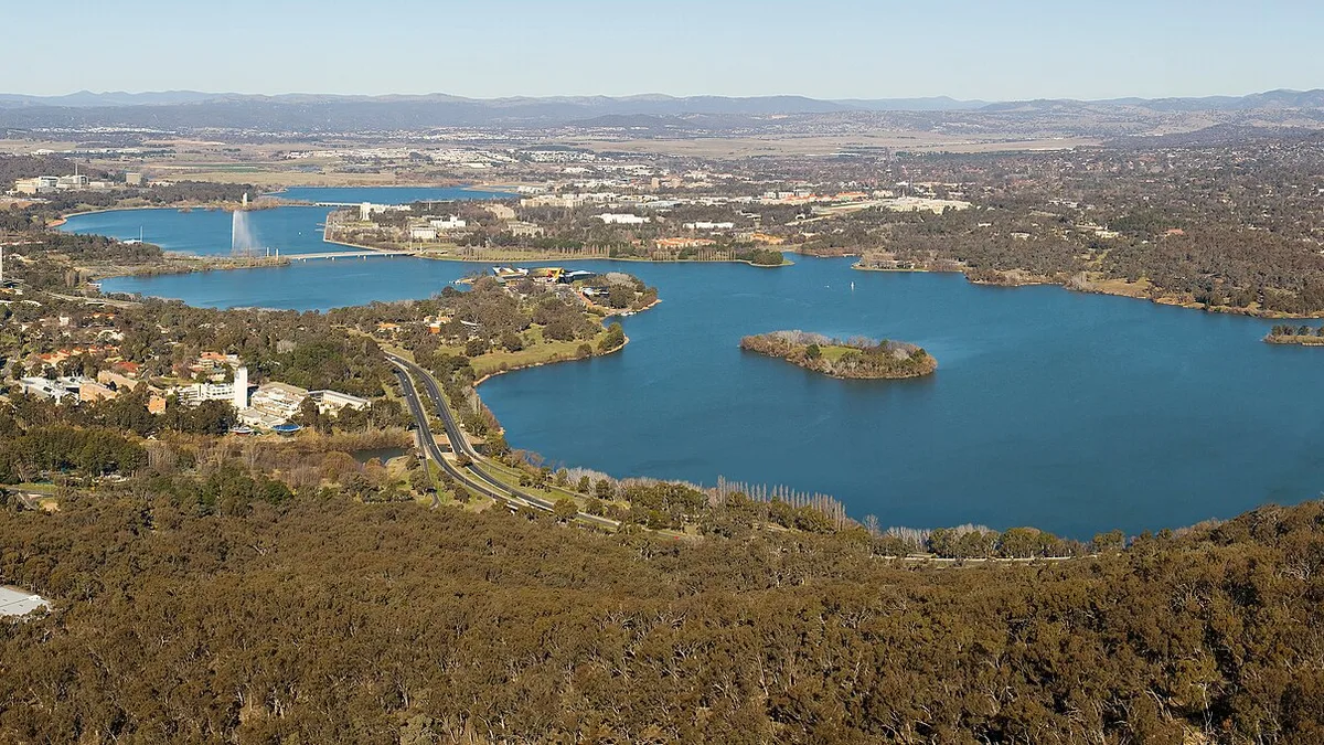 Lake Burley Griffin Parklands in Australia