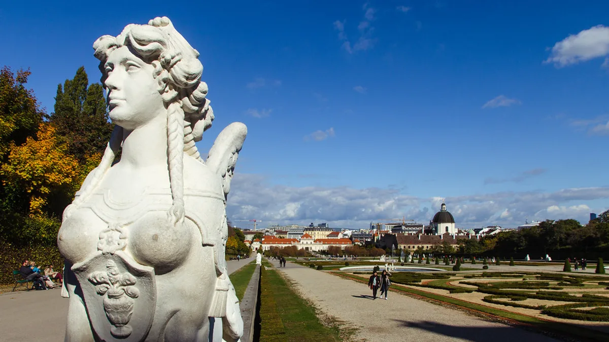 Belvedere Gardens in Austria