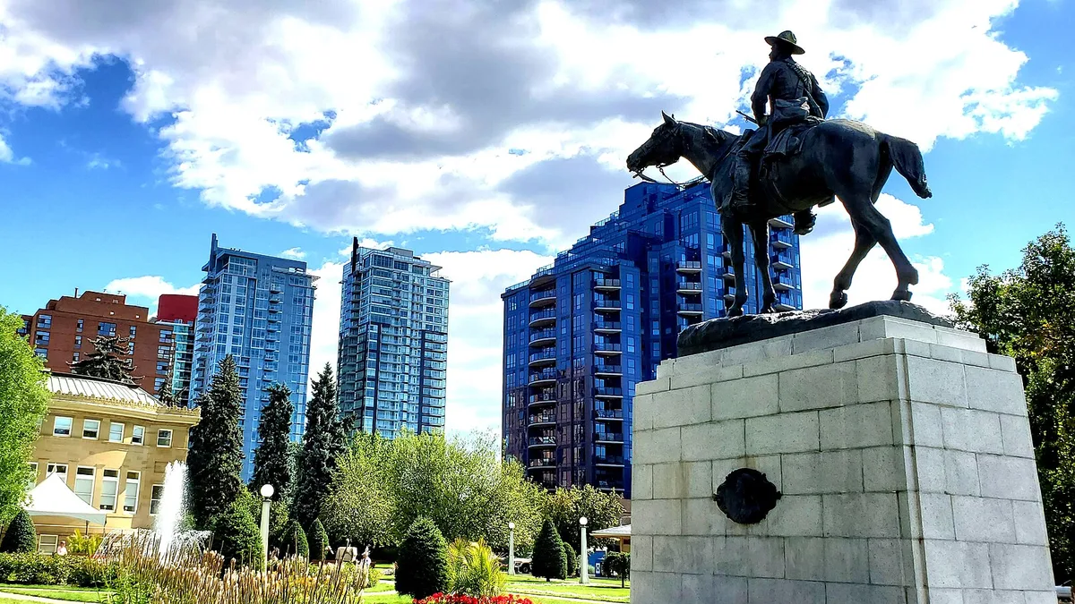 Central Memorial Park in Canada