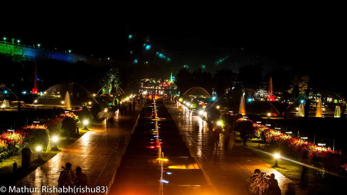 Brindavan Gardens in India