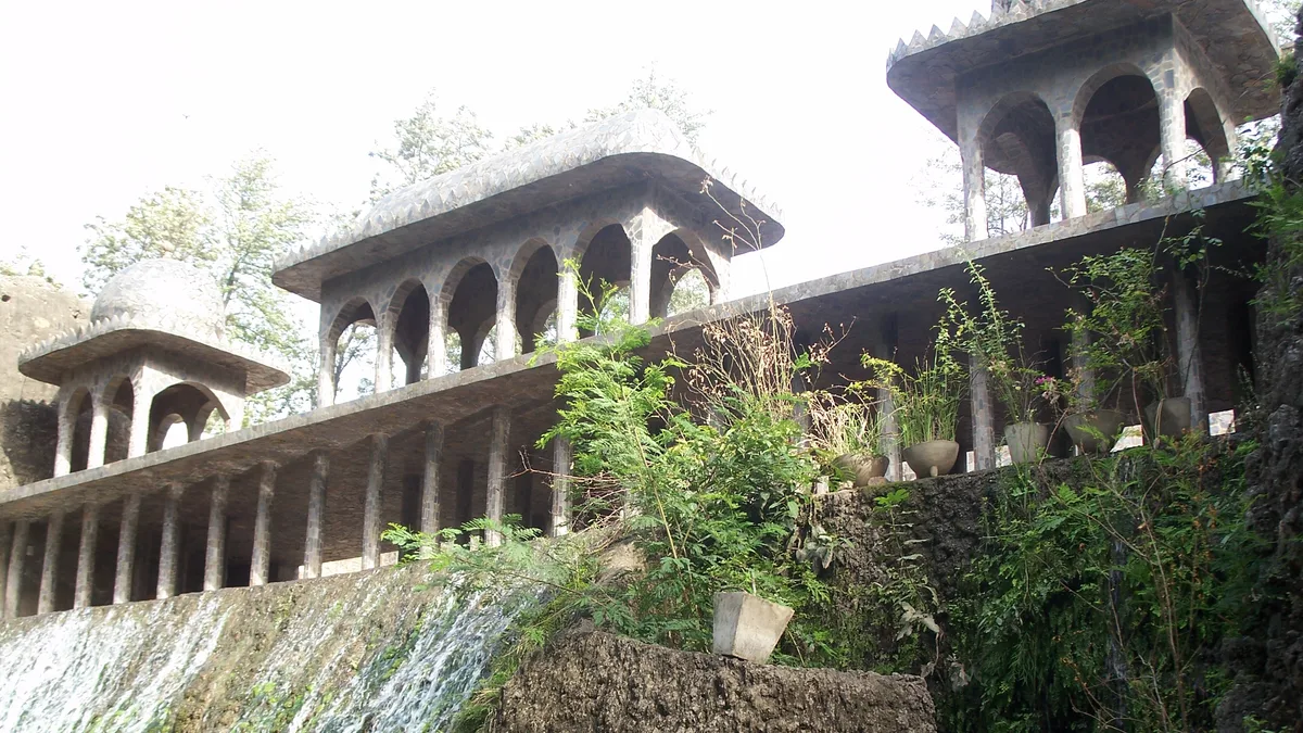 Rock Garden of Chandigarh in India