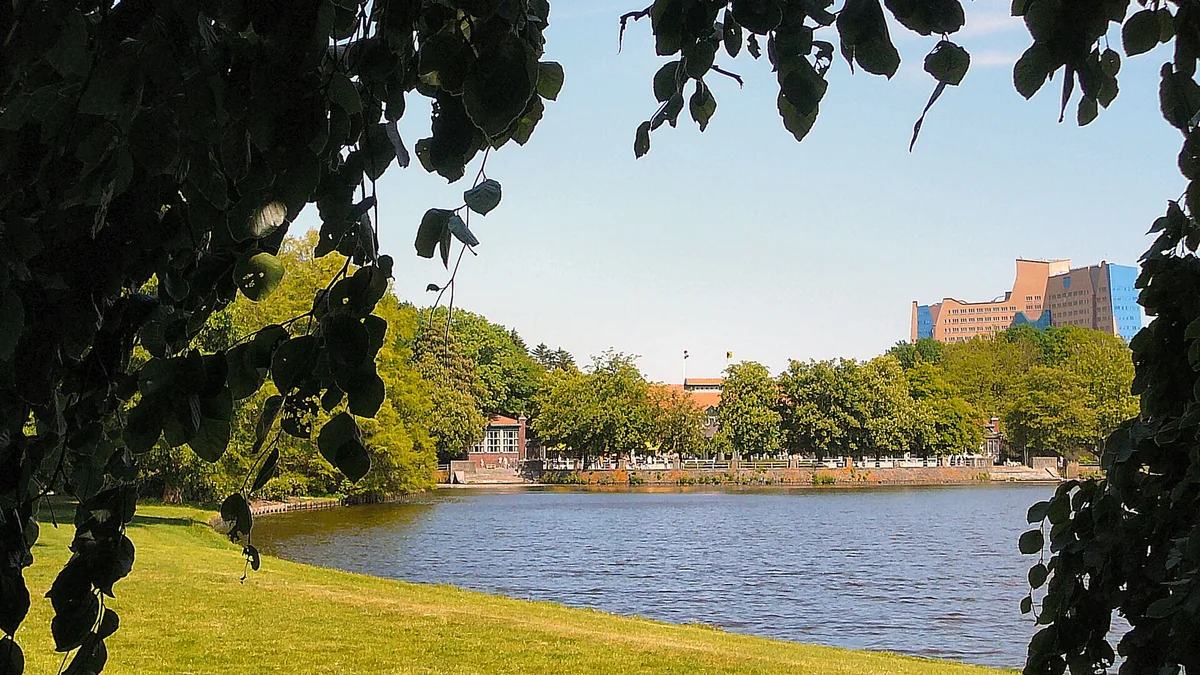 Stadspark Groningen in Netherlands